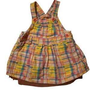 Vintage Osh Kosh B Gosh Plaid Tulle Easter Spring